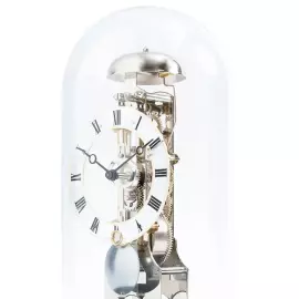 Hermle table clock, black