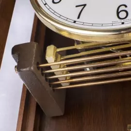 Hermle wall clock, walnut