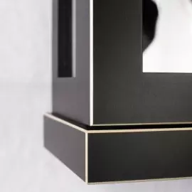 Hermle wall clock, black