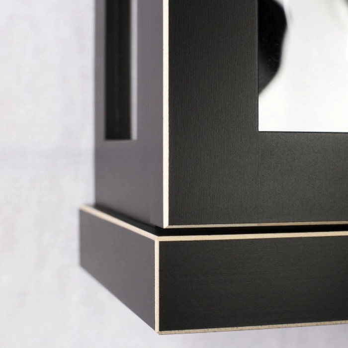Hermle wall clock, black