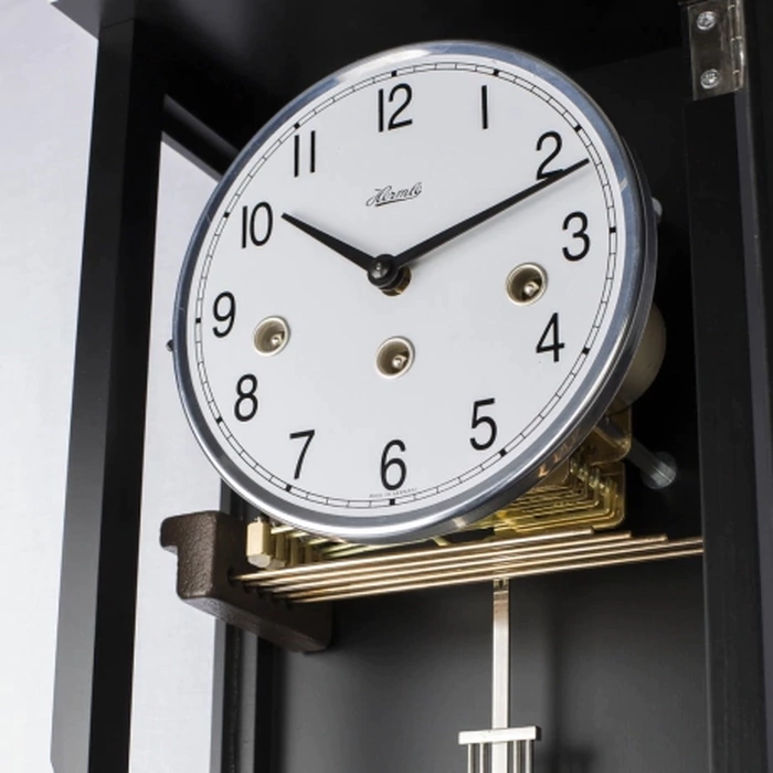 Hermle wall clock, black