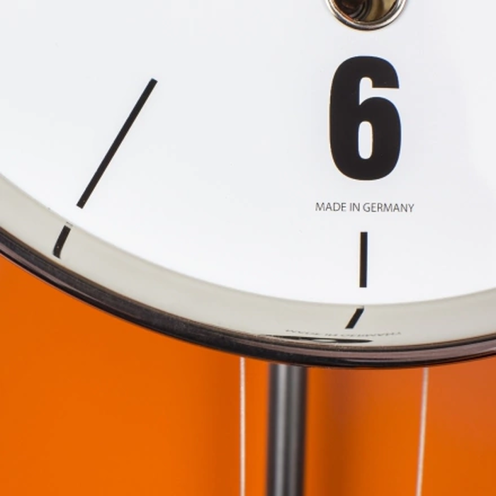 Hermle wall clock, orange