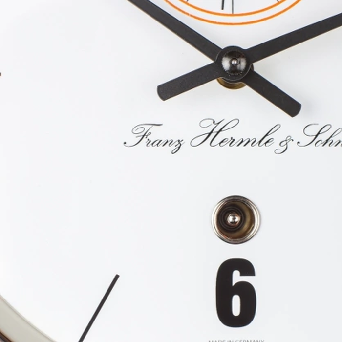 Hermle wall clock, orange