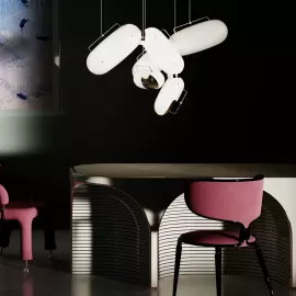 The lamp "Put up put up" by the artist Taras Zheltyshev