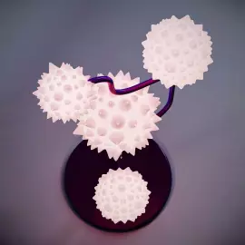 Lamp "Dif" by artist Taras Zheltyshev