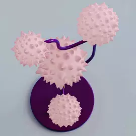 Lamp "Dif" by artist Taras Zheltyshev