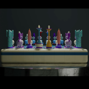 Шахматы "Another Kingdom: Light Stage" художника Тараса Желтышева