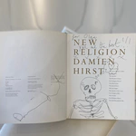 Книга с собственноручным пожеланием, рисунком и автографом художника Дэмиена Херста