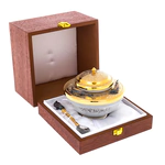 Beluga caviar bowl with silvering and gilding, Zlatoust