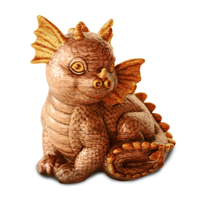 A set of beech figurines "Dragons" 3 pcs, in a gift box