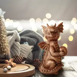 Набор статуэток из бука "Дракончики" 3шт, в подарочной коробке