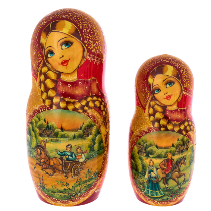 Matryoshka doll for 15 seats "Summer three" (31 cm)