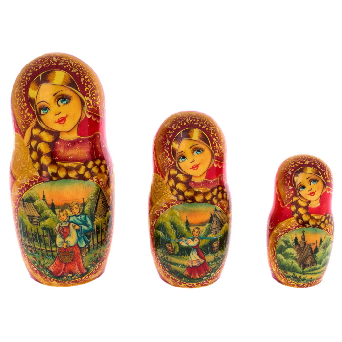 Matryoshka doll for 15 seats "Summer three" (31 cm)