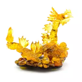 Сувенир из янтаря "Дракон с крыльями"