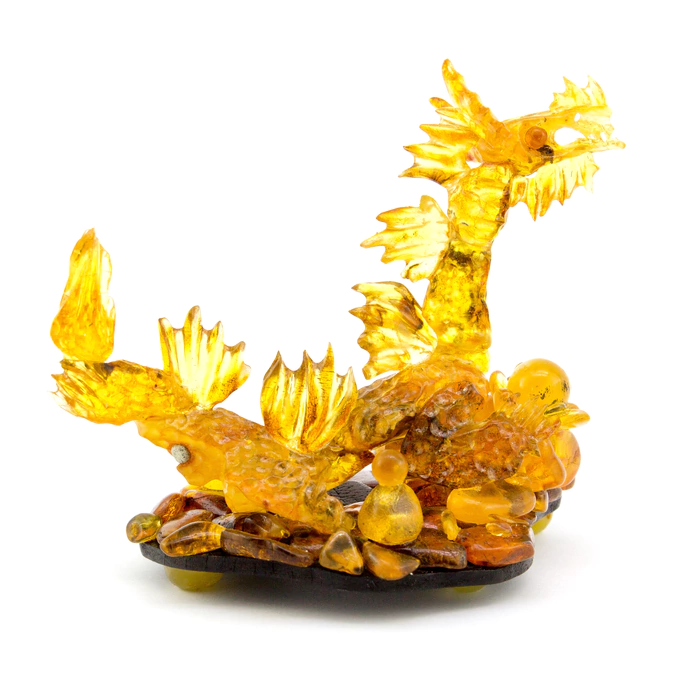 Amber souvenir "Dragon with wings"