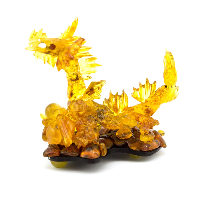 Amber souvenir "Dragon with wings"