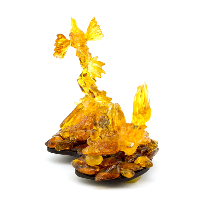 Amber souvenir "Dragon with wings"