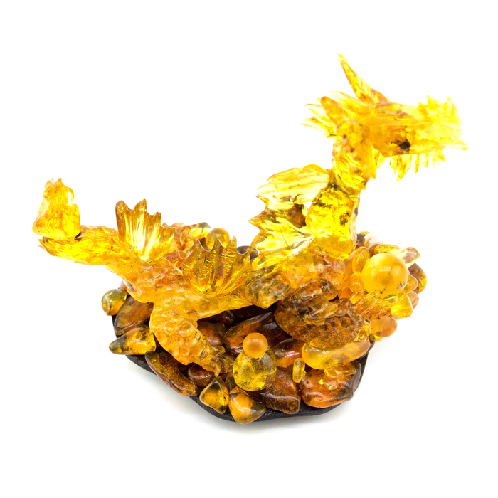 Amber souvenir "Dragon with wings"