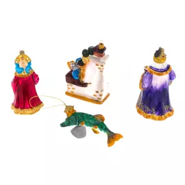 A set of Christmas tree toys "At the behest of the pike"