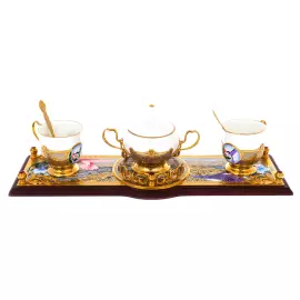 Набор кофейный "Колибри" на 2 персоны, Златоуст