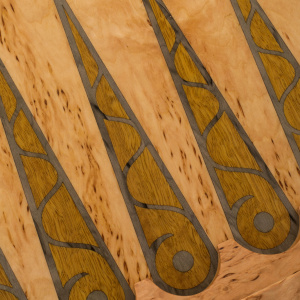 Backgammon from Karelian birch "Lion" is big