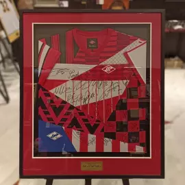 Ретро-футболка с автографами ФК «Спартак»