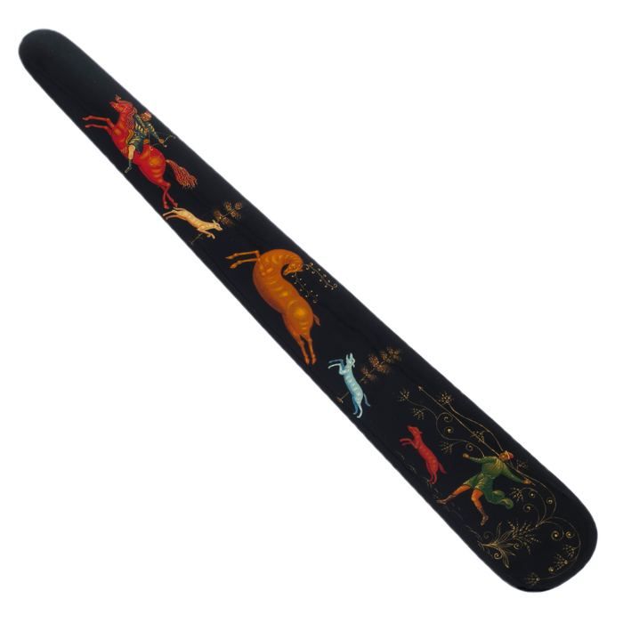 Bookmark "Hunting" P. Kondakov, Palekh
