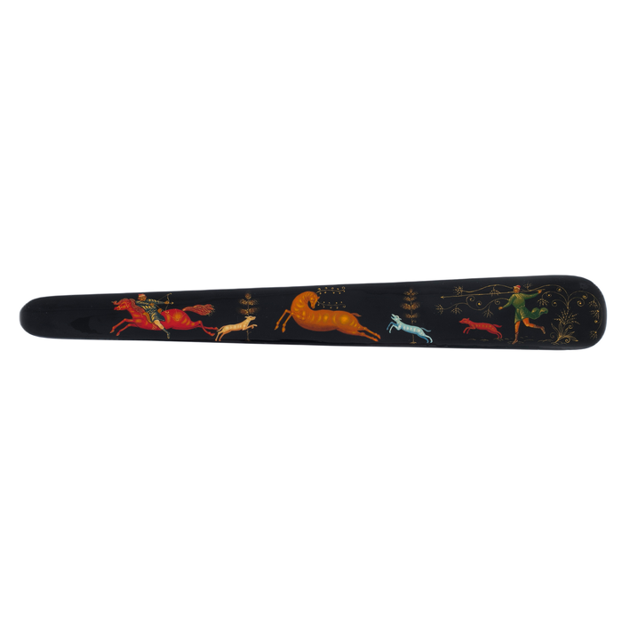 Bookmark "Hunting" P. Kondakov, Palekh