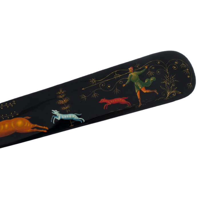 Bookmark "Hunting" P. Kondakov, Palekh