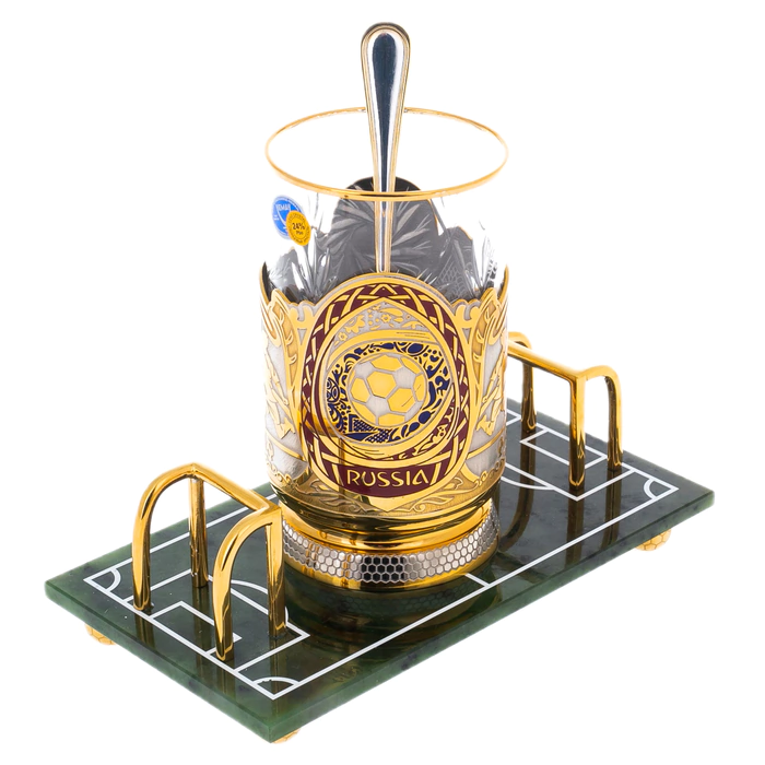 Football cup holder on a stand, Zlatoust