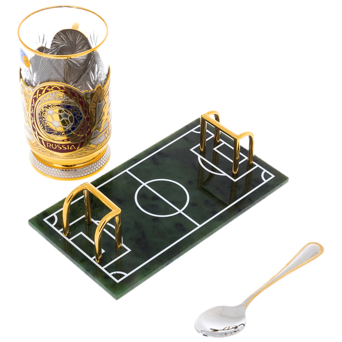 Football cup holder on a stand, Zlatoust