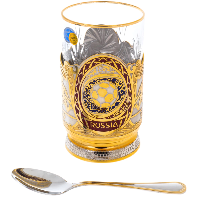 Football cup holder on a stand, Zlatoust