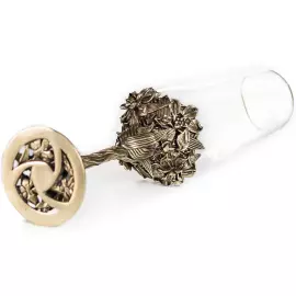 Набор бокалов для шампанского "Нарцисс" на 2 персоны, в кожаном футляре