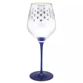 Набор бокалов для вина "Кобальтовая сетка" на 4 персоны