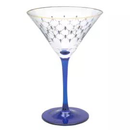 Набор бокалов для мартини "Кобальтовая сетка" на 4 персоны