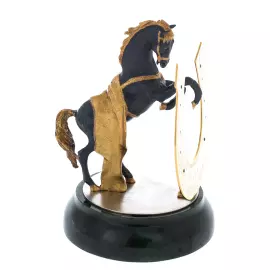 Statuette of a horse with a horseshoe "For good luck"