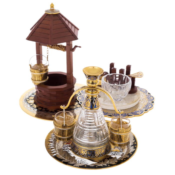 Vodka set "Winter's Tale" for 3 persons