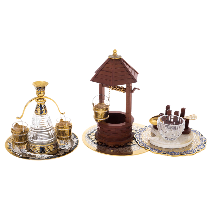 Vodka set "Winter's Tale" for 3 persons