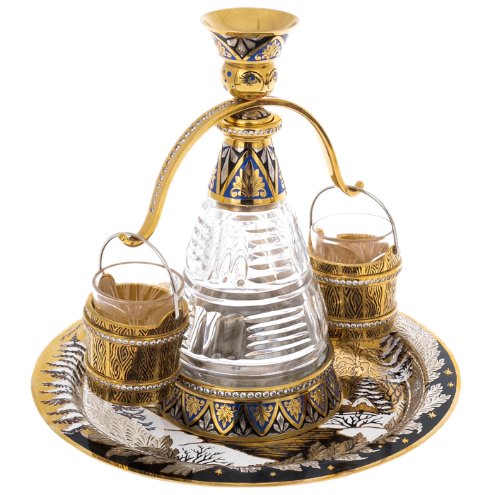 Vodka set "Winter's Tale" for 3 persons