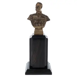 Статуэтка-бюст из мореного дуба и бронзы "Жуков Г.К."