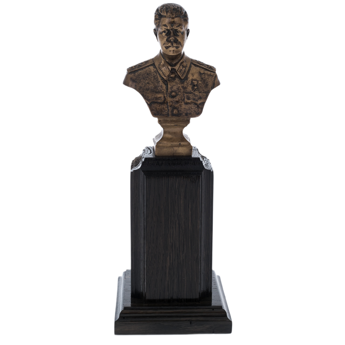 Statuette bust of stained oak "Stalin I.V."