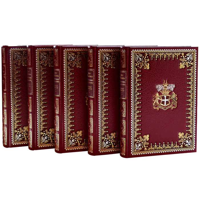 Книга подарочная "Фанфан-Тюльпан" Лепеллетье, в 5-ти томах