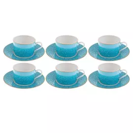 Чайный набор для завтрака "Голубая лагуна" на 6 персон