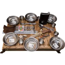 Picnic set with backgammon board "Rus"
