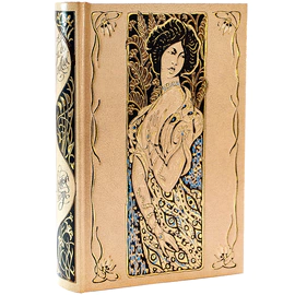 Книга подарочная в кожаном переплете "Лунный свет" Ги де Мопассан, в футляре