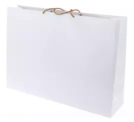 Пакет подарочный 70х50х18 см, белый