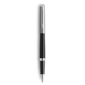 Ручка-роллер Waterman Hemisphere Entry Point Stainless Steel with Black Lacquer в подарочной упаковке.