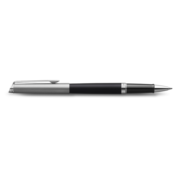 Ручка-роллер Waterman Hemisphere Entry Point Stainless Steel with Black Lacquer в подарочной упаковке.