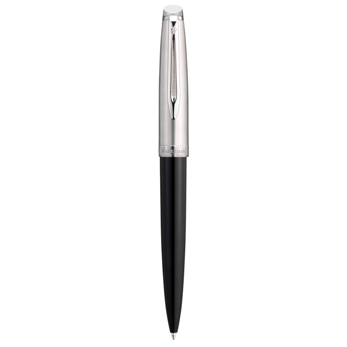 Ручка шариковая Waterman Embleme Black CT в подарочной упаковке.