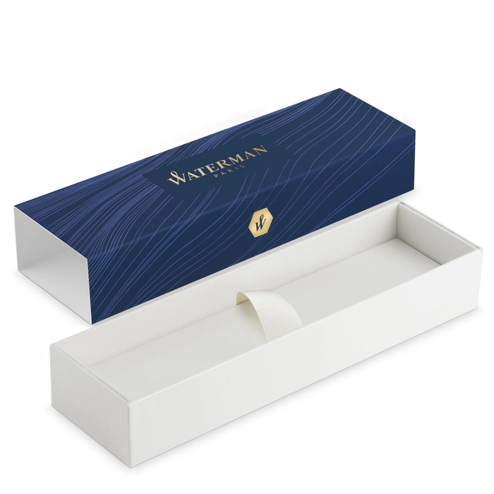 Ручка шариковая Waterman Embleme Black CT в подарочной упаковке.